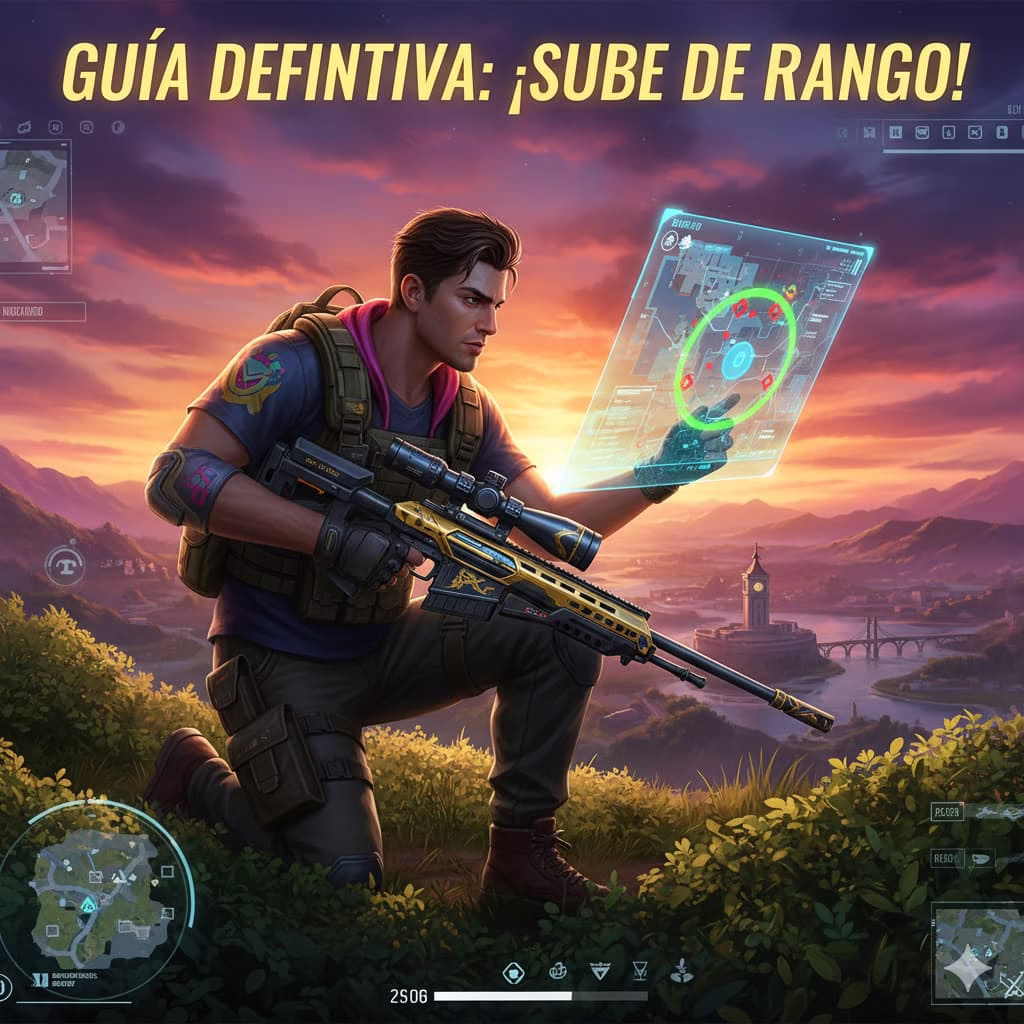 Portada: guía para subir de rango en Free Fire